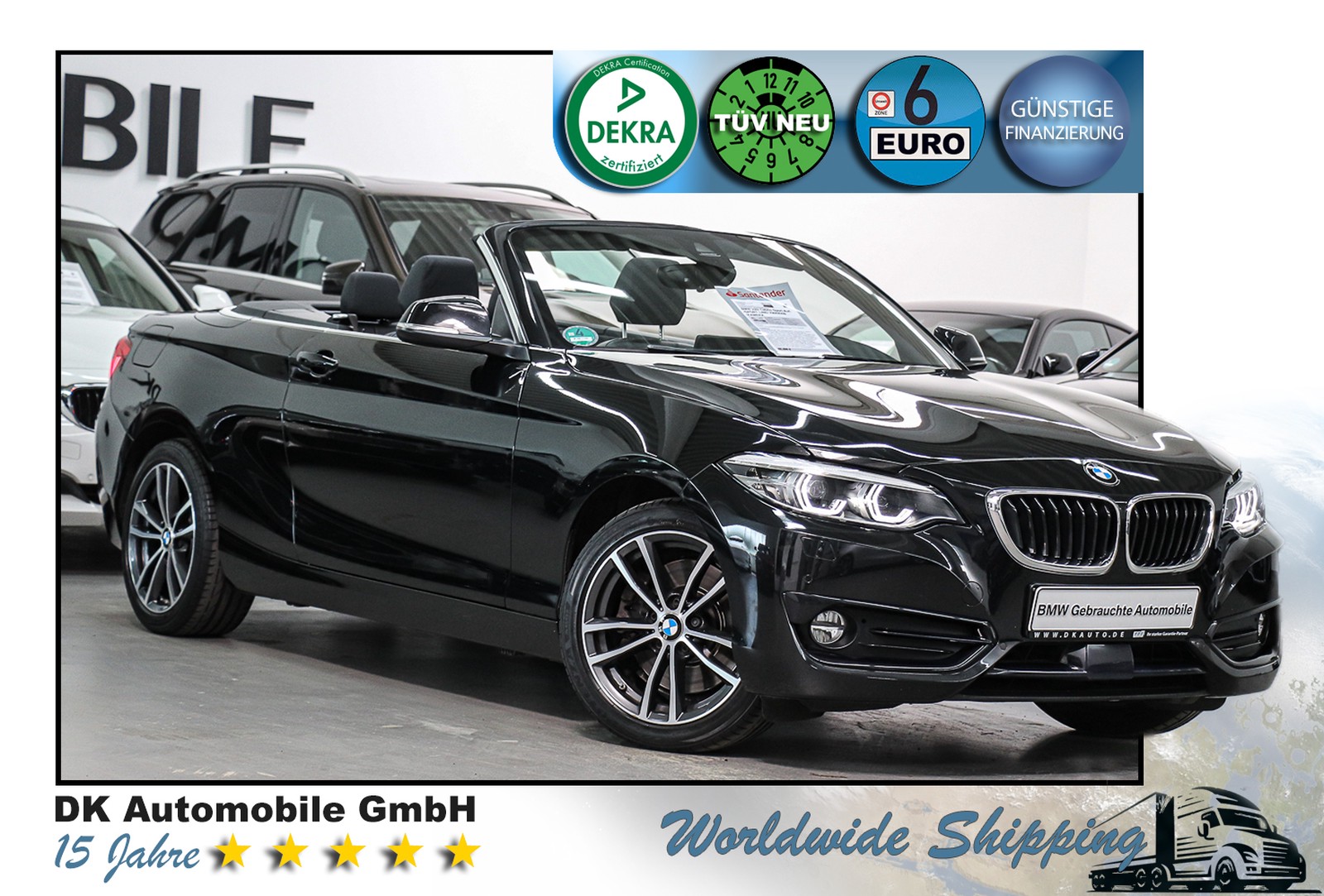 BMW 230i Cabrio Sport-Aut./SPORT LINE/ HARMAN/KAMERA/