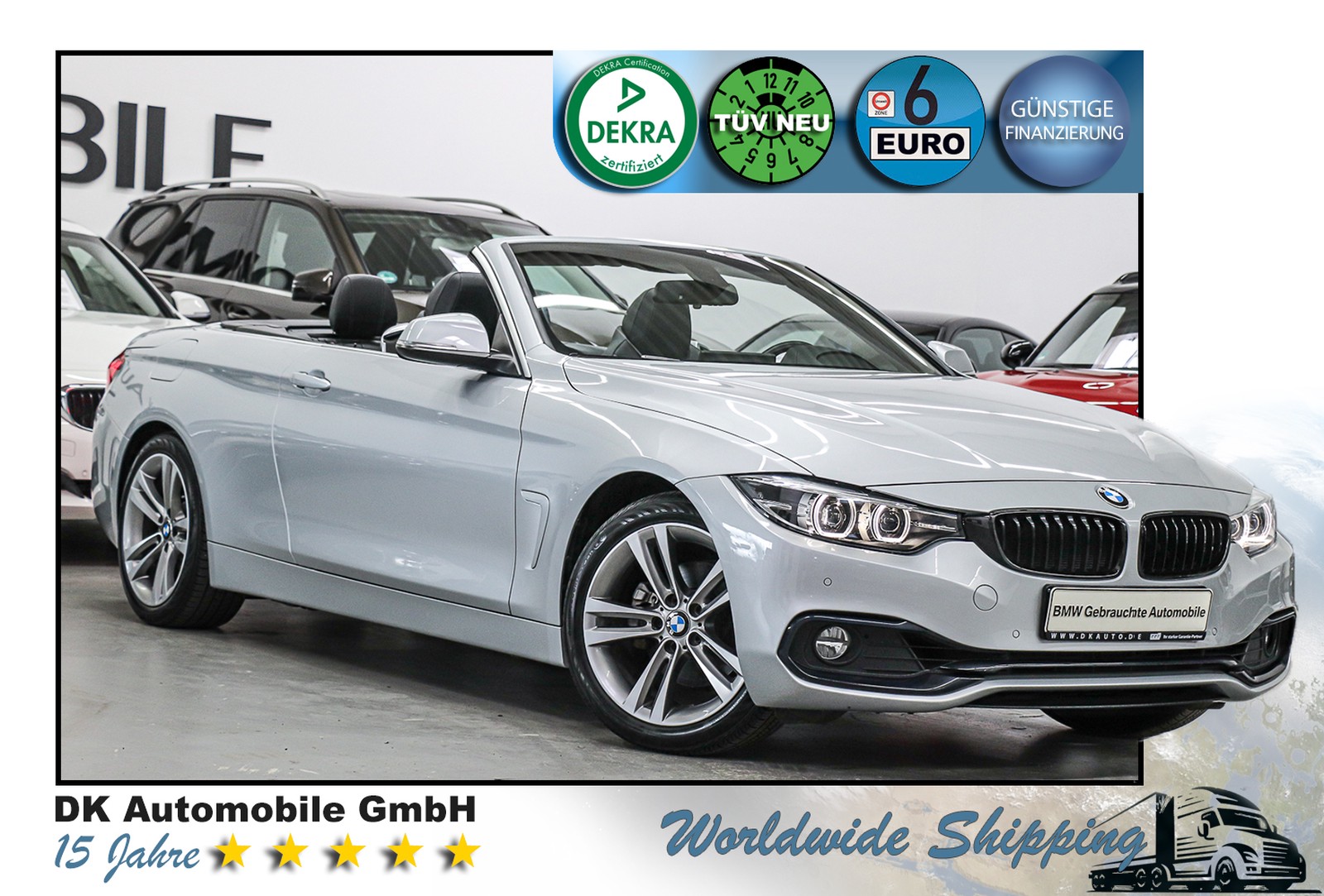 BMW 430i Cabrio Sport-Aut./SPORT LINE/ KAMERA/ALARM/