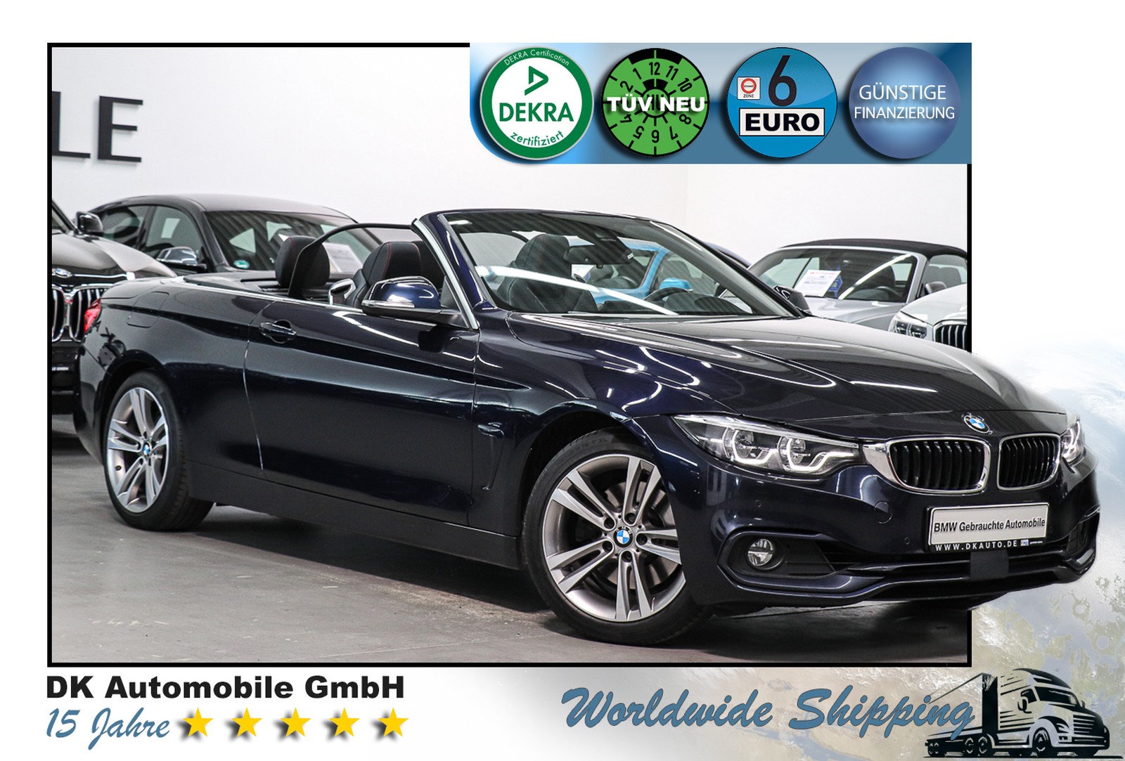 BMW 430i Cabrio Aut./SPORT LINE/HARMAN/KAMERA/LED/