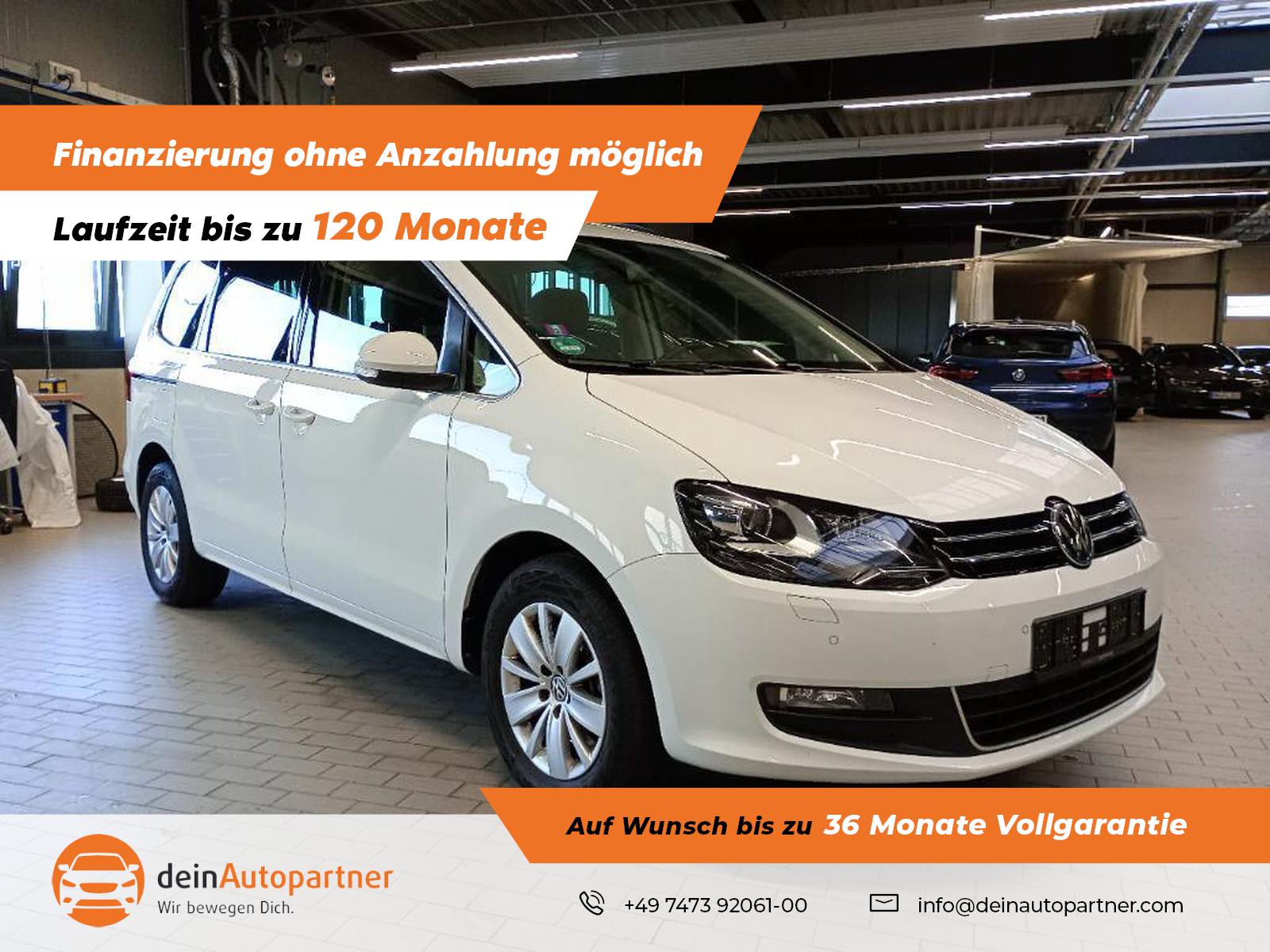Volkswagen Sharan Comfortline 7 Si. AHK Navi RFK STH Xenon