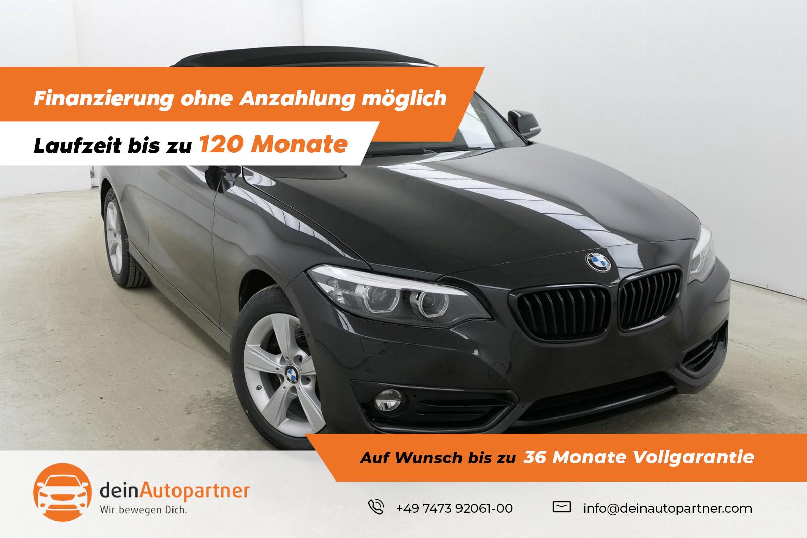 BMW 220i Cabrio Sport Line Leder Navi Busin.Pak. H&K DAB