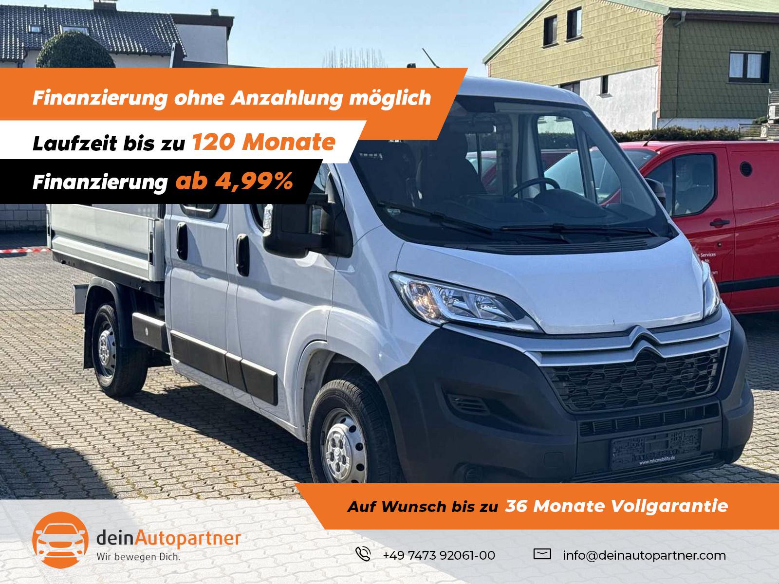 Citroën Jumper Pritsche 2.2 BlueHDi Doppelkabine 7-Sitzer/Klima/AHK/DAB/Tempomat