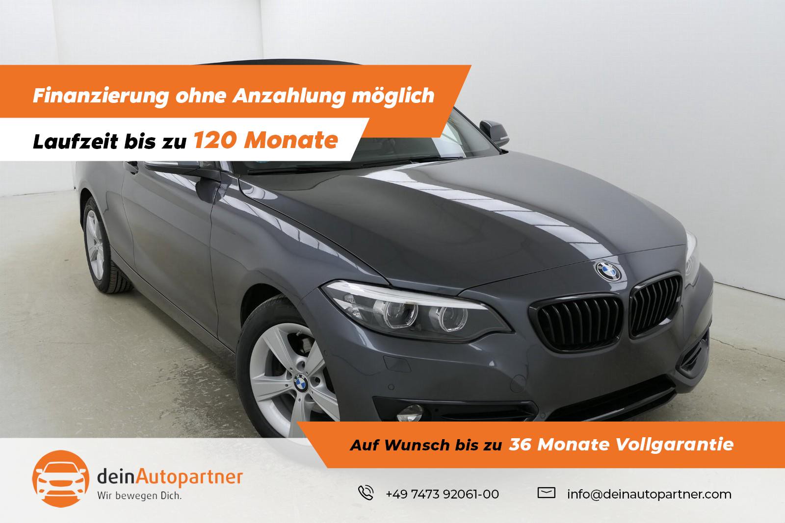 BMW 218 i Cabrio Sport Line NAVI/LED/LEDER