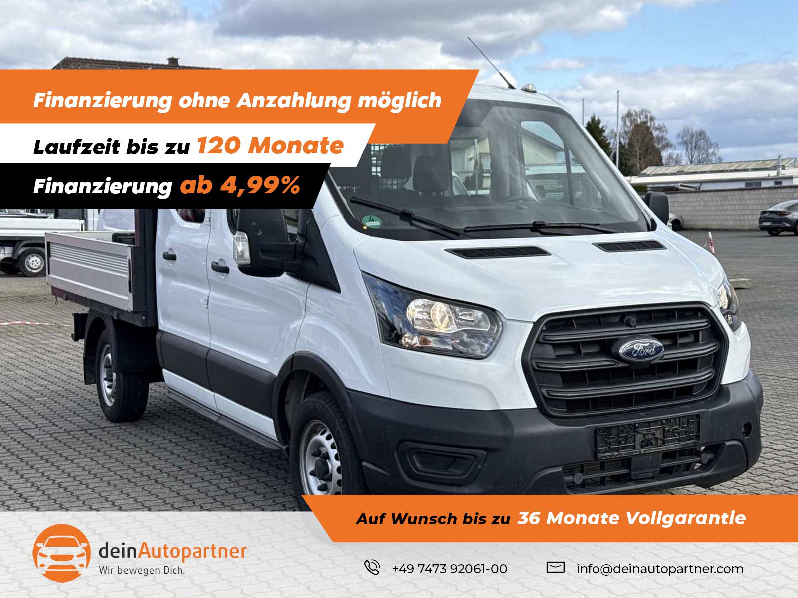 Ford Transit Pritsche 310 L2 Doppelkabine 7 Sitzer/Klima/AHK/DAB