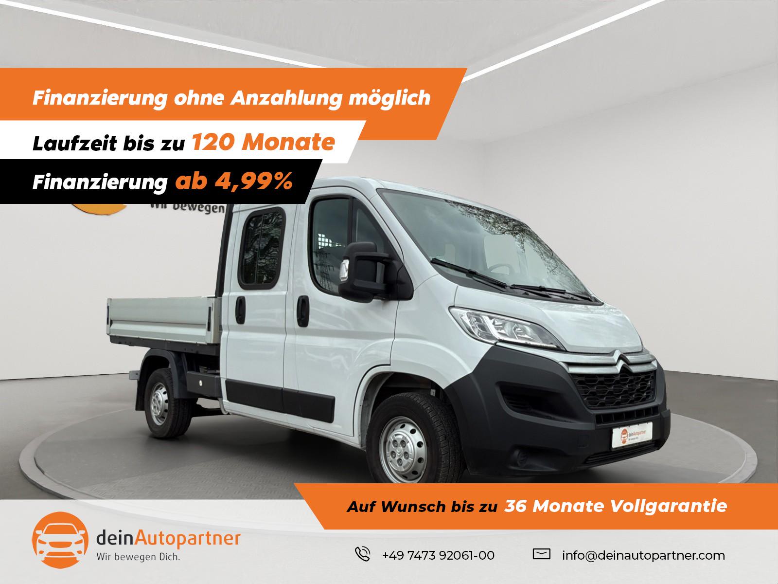 Citroen Jumper Pritsche 2.2 BlueHDi DoKa 7-Sitzer/Klima/AHK/DAB/Tempomat