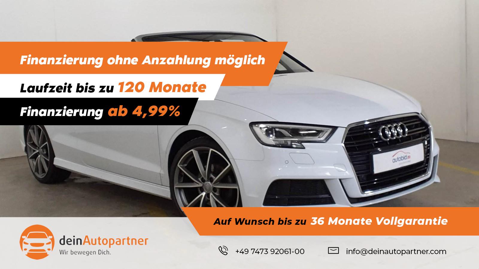 Audi A3 Cabriolet S Line AHK LED Leder Navi