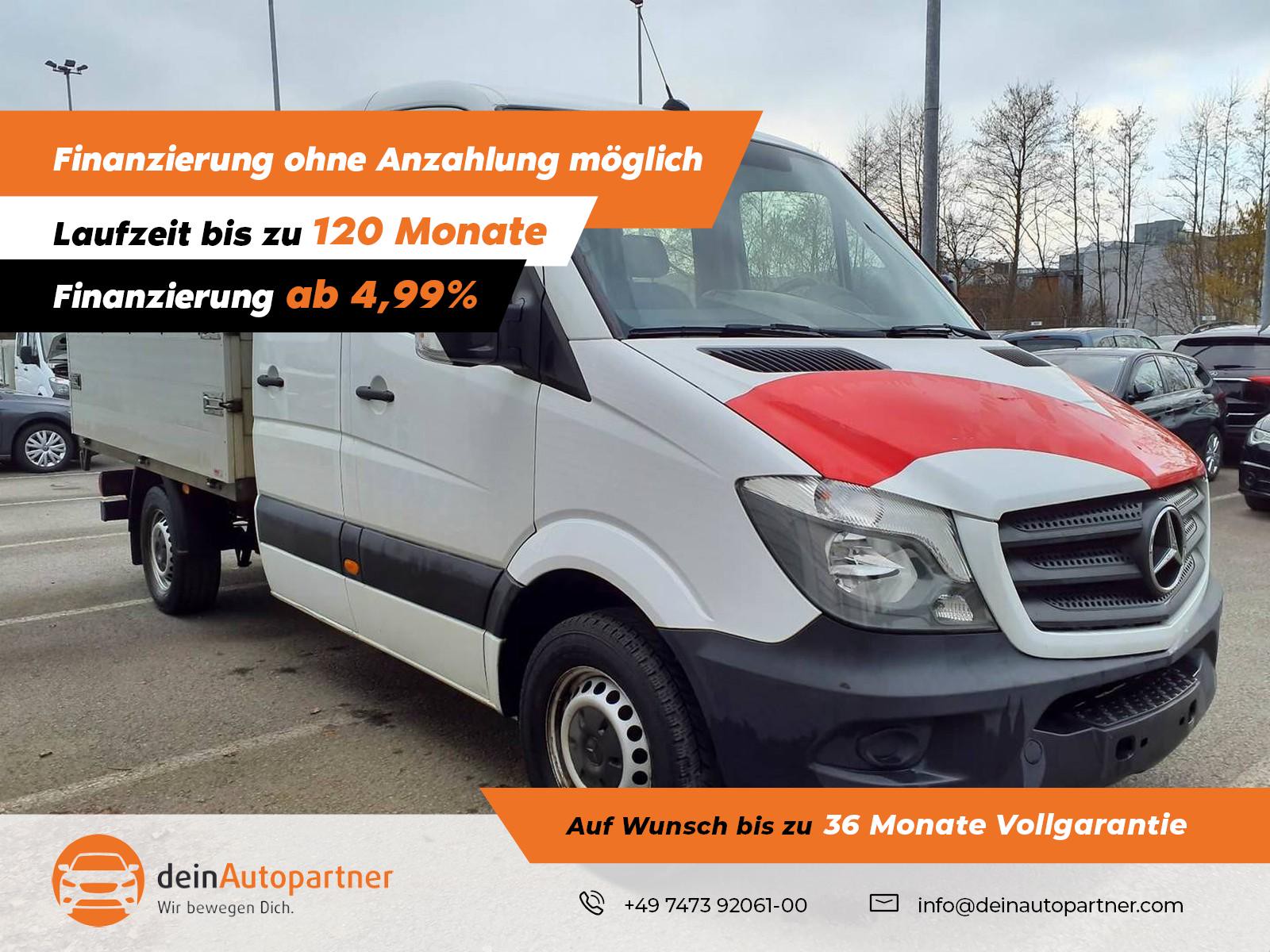 Mercedes-Benz Sprinter II 314 CDI Pritsche DoKa Kipper /LEDER/STHZ/KLIMA/