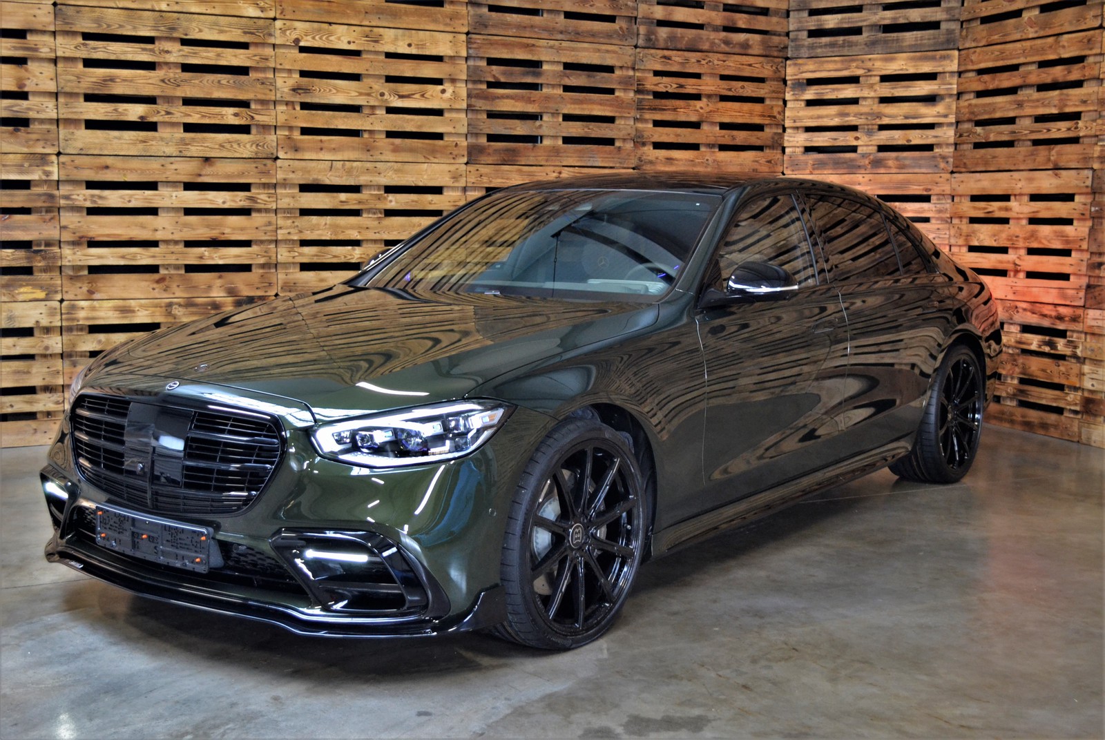 Mercedes-Benz S 580 4M Long BRABUS Olive/ Brown FULL , MANUFAKTUR, 4D BURMESTR, 360°, CHAUFFEUR