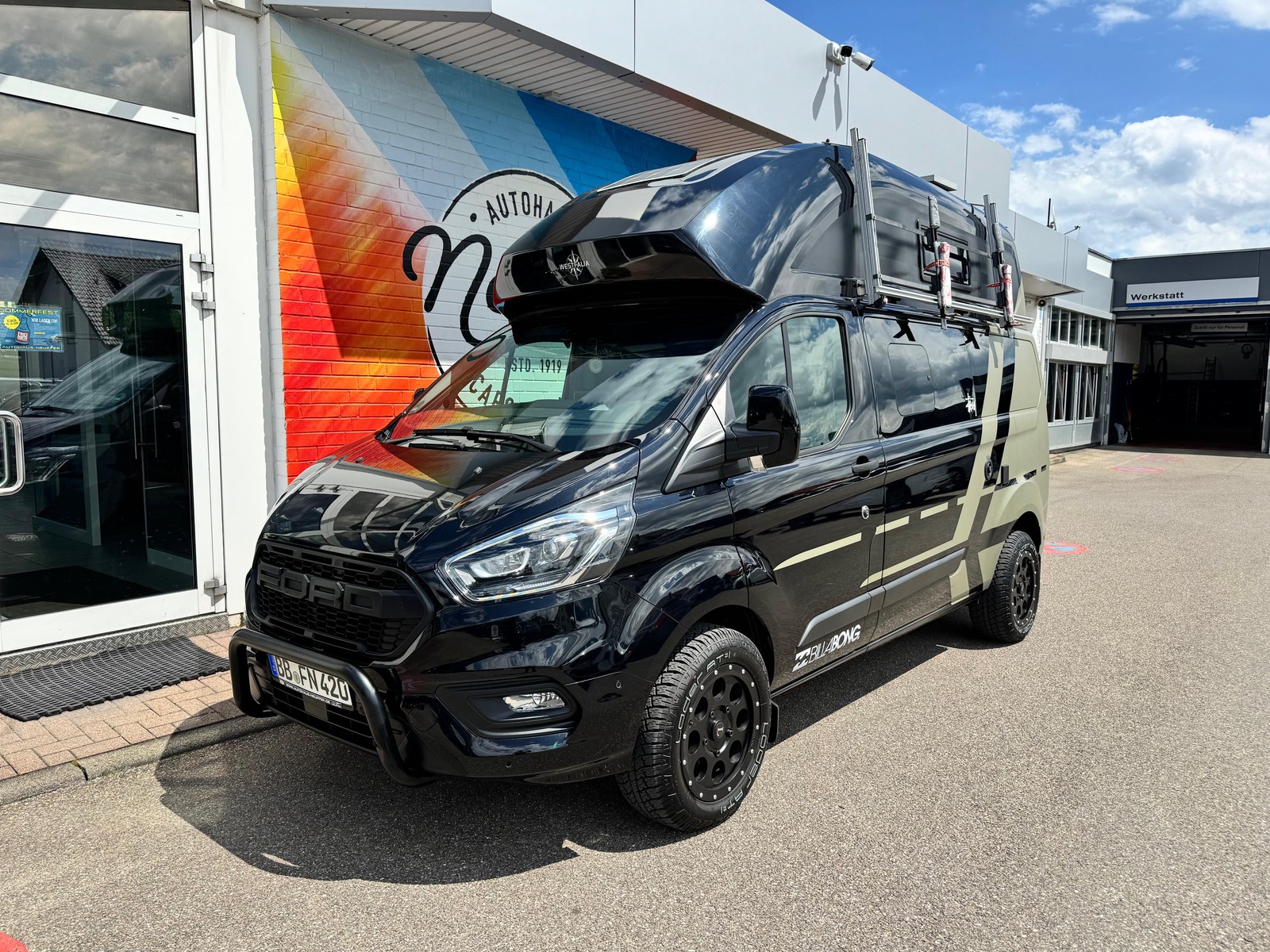 Westfalia Ford Transit Nugget Plus 340 L2 Hochdach/Solar/Delta4x4 Räder /Höherlegung/Höhenkit/Raptor