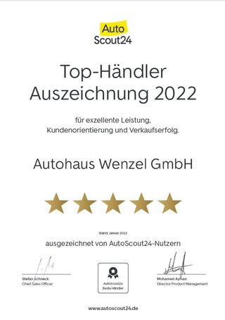 Auszeichnungen | Autohaus Wenzel