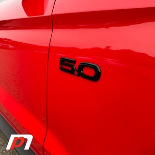 NPME1 5.0l Emblem Schwarz (2 Stück)