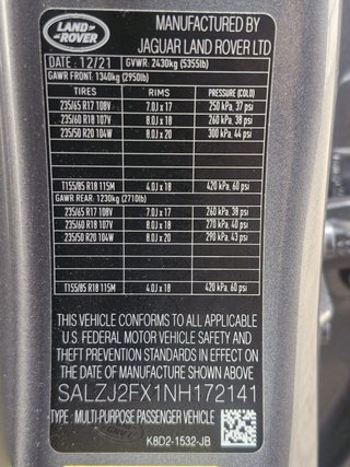 2022 Land Rover Range Rover Evoque P250 S - photo 1