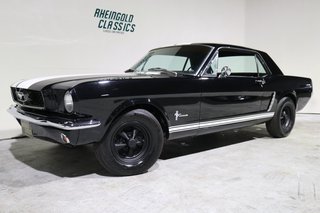 1965 Ford Mustang 289 Coupe - V8 black mit Shelby Stripes -