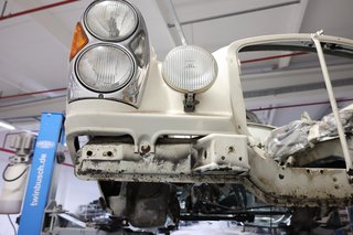 1970 Mercedes-Benz 280 SE weiß (050), blaues Verdeck, blaues Leder - photo 83