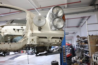 1970 Mercedes-Benz 280 SE weiß (050), blaues Verdeck, blaues Leder - photo 85