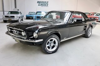 1967 Ford Mustang 289 V8 Coupé Servolenkung Black Beauty