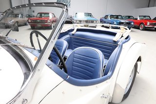 1959 Triumph TR3A aus Kalifornien und aus Erstbesitz Leder neu, Lackierung fast neu - photo 51