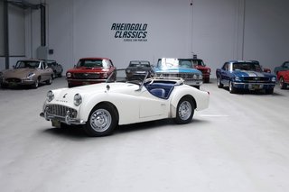 1959 Triumph TR3A aus Kalifornien und aus Erstbesitz Leder neu, Lackierung fast neu - photo 53
