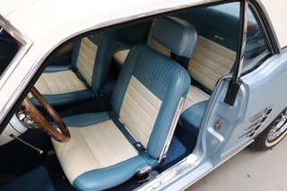 1966 Ford Mustang 289 V8 Coupé Silver blue/Servolenkung - photo 10