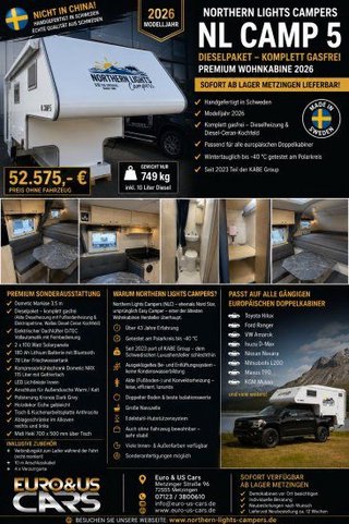 Northern Lights Campers  Neuwagen Kaufen