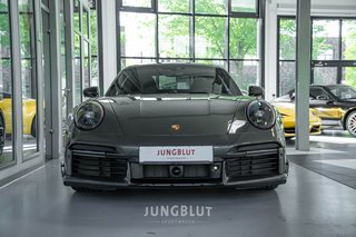 Porsche 992 Turbo Coupé + Glasdach + Carbon + Sport Design + Aventuringrün - foto 3