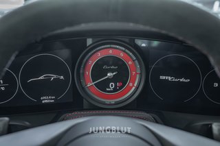 Porsche 992 Turbo Coupé + Glasdach + Carbon + Sport Design + Aventuringrün - foto 11