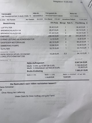 Volkswagen T4 Multivan Generation / SHZ / Motorschaden - photo 28