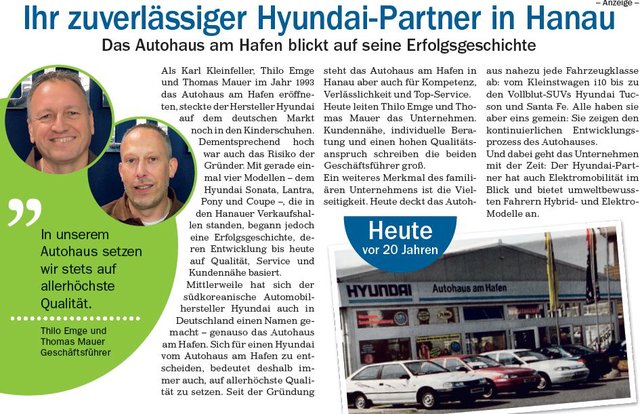 Autohaus am Hafen in Hanau | Geschichte 