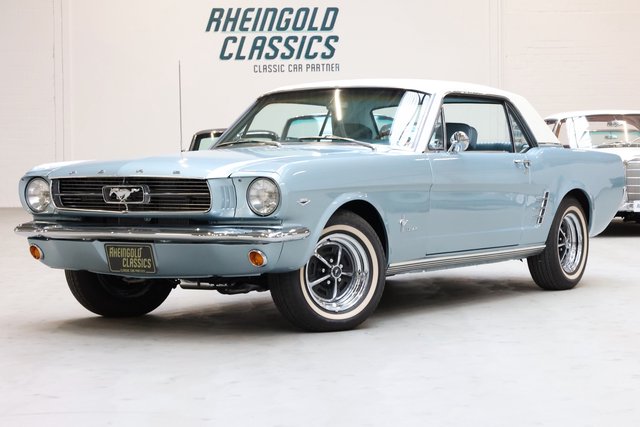 1966 Ford Mustang 289 V8 Coupé Silver blue/Servolenkung - photo 1