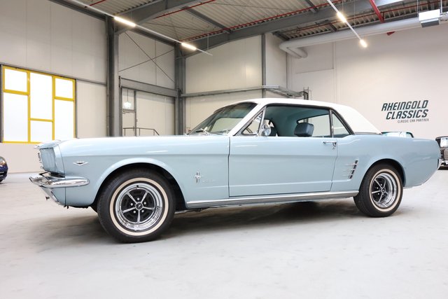 1966 Ford Mustang 289 V8 Coupé Silver blue/Servolenkung - photo 3