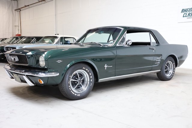 1966 Ford Mustang 289 Coupé V8 neuer Lack in Bullitt Grün - photo 4