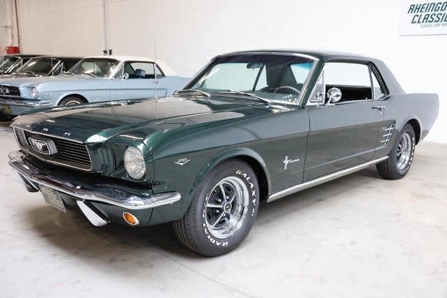 1966 Ford Mustang 289 Coupé V8 neuer Lack in Bullitt Grün - photo 3