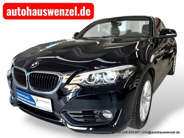 BMW 218 i Cabrio Aut. LEDER KAM NAV LED - nur 34tkm Gebrauchtwagen Kaufen | EZ 07/2019 | Preis 25.500 €