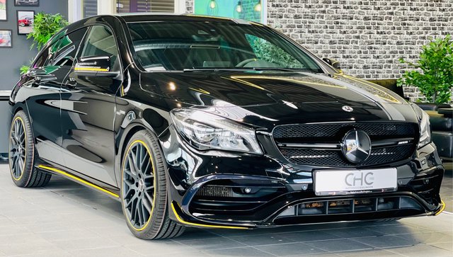 Mercedes-Benz CLA 45 AMG SB Yellow Night Edition 4M Perf.|CARBON|HK7| Gebrauchtwagen Kaufen | EZ 10/2017 | Preis 38.000 €