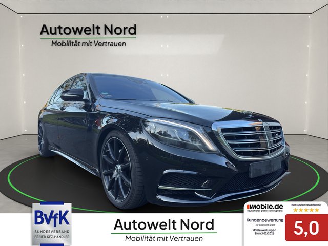 Mercedes-Benz S 350 BlueTec / d L~AMG Line~LED~KEYLES-GO~VAKUMIERTE TÜREN~PANO~R-KAMERA 360g~org.AMG NEU~NAVI~BI-XENON~SIZTH.SITZB.lückenlos SCHECKHEFT~absolut VOLL VOLL VOLL AMG line~AMG org. ALUS NEU / Innen schwarz - außen schwarz / Luftfahrwerk / Vollausstattung - foto 3