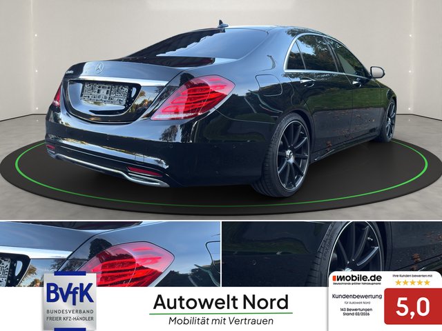 Mercedes-Benz S 350 BlueTec / d L~AMG Line~LED~KEYLES-GO~VAKUMIERTE TÜREN~PANO~R-KAMERA 360g~org.AMG NEU~NAVI~BI-XENON~SIZTH.SITZB.lückenlos SCHECKHEFT~absolut VOLL VOLL VOLL AMG line~AMG org. ALUS NEU / Innen schwarz - außen schwarz / Luftfahrwerk / Vollausstattung - foto 5