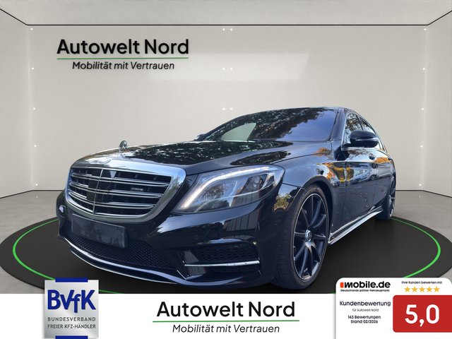 Mercedes-Benz S 350 BlueTec / d L~AMG Line~LED~KEYLES-GO~VAKUMIERTE TÜREN~PANO~R-KAMERA 360g~org.AMG NEU~NAVI~BI-XENON~SIZTH.SITZB.lückenlos SCHECKHEFT~absolut VOLL VOLL VOLL AMG line~AMG org. ALUS NEU / Innen schwarz - außen schwarz / Luftfahrwerk / Vollausstattung - foto 1