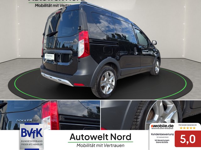 Dacia Dokker Stepway Plus TCe 1.3 Benzin~R-KAMERA~KLIMA~NAVI~AHK~PDC~TEMPO~SHZ~DACHREHLING~TÜV und AU NEU sehr sauber gepflegt - bilder 5