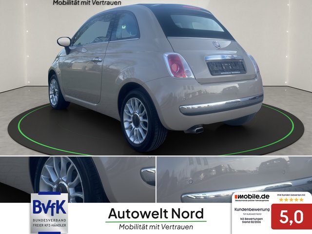 Fiat 500C 1.2 Lounge~CAPPUCCINO~el.Cabriole~el.FH~Alu~Klima~Teilleder~PDC~Servo~EURO 4 (Grüneplakette)~INSP-TÜV NEU Cabriole / Braun / Alu / Winterreifen/ Tüv u. Inspektion neu - foto 7