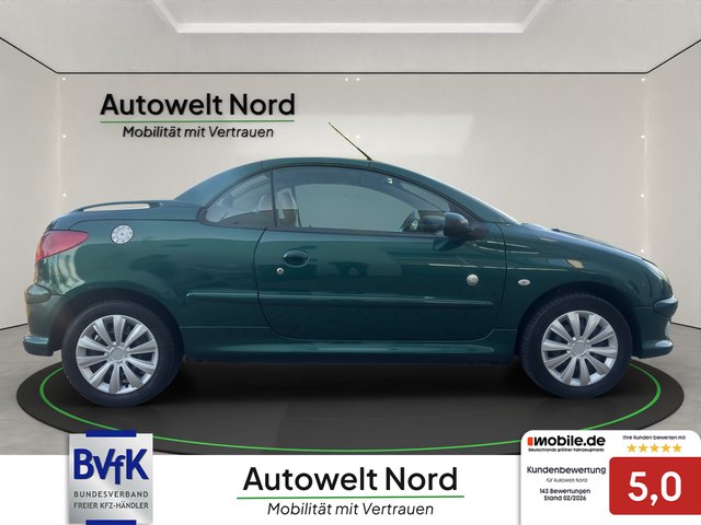 Peugeot 206 Cabriolet CC Platinum Leder Klimaautomatik~ALU~SERVO~CABRIOLE DACH Funktioniert einwandfrei! CC Roland Garros - foto 4
