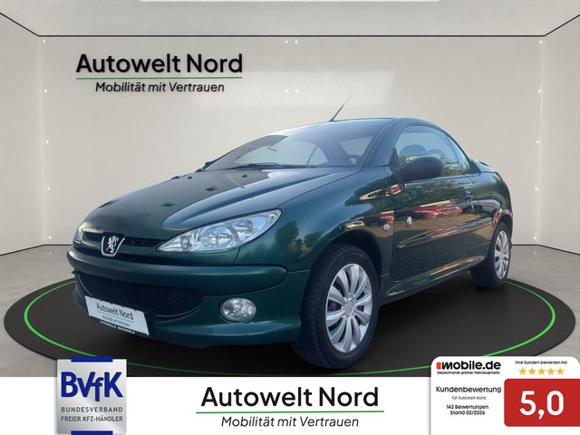 Peugeot 206 Cabriolet CC Platinum Leder Klimaautomatik~ALU~SERVO~CABRIOLE DACH Funktioniert einwandfrei! CC Roland Garros - foto 1