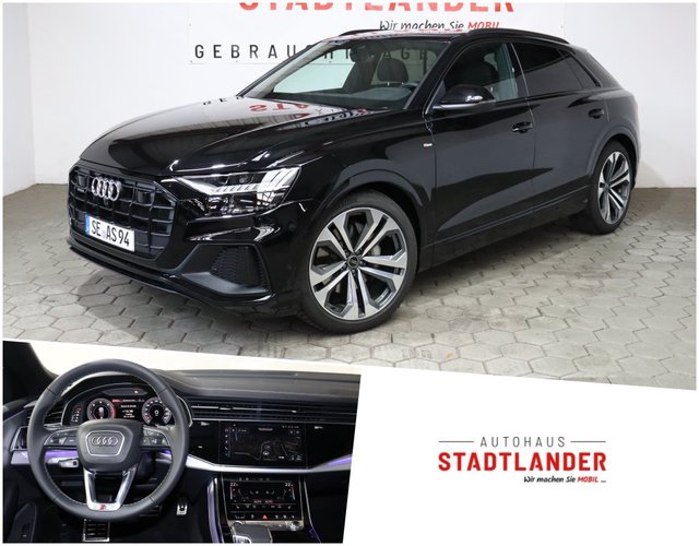Audi Q8 50 TDI quattro Aktionspreis S-line PANO AHK B&O Used vehicle for sale | First registration 12/2023 | Price 78.000 €