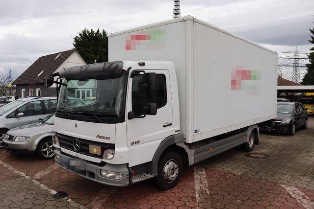 Mercedes-Benz 818L Atego Koffer mit Hubladerampe Gebrauchtwagen Kaufen | EZ 09/2010 | Preis 7.000 €