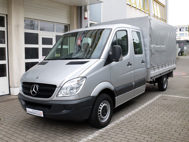 Mercedes-Benz Sprinter II Pritsche/DoKa 6 Sitze Klima AHK orig. 100 Tkm wie neu - фото 1
