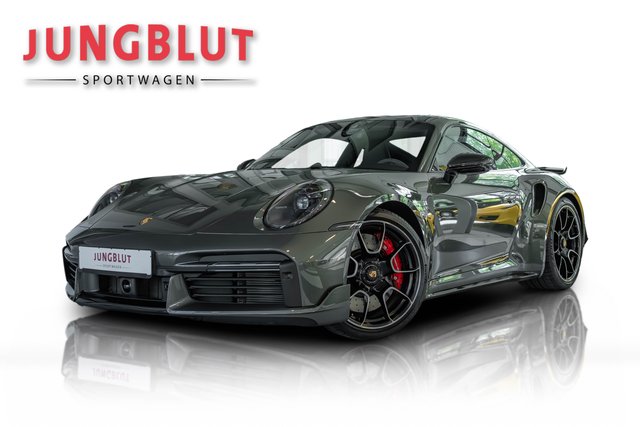 Porsche 992 Turbo Coupé + Glasdach + Carbon + Sport Design + Aventuringrün Gebrauchtwagen Kaufen | EZ 08/2023 | Preis 196.992 €
