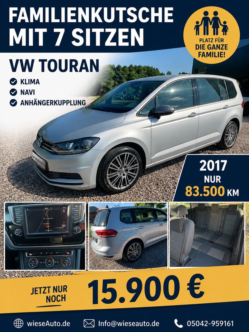 Volkswagen 7 Sitzer Anhängerkupplung Navi LED