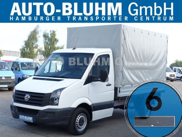Volkswagen Crafter 35 Blue-TDI EK Pritsche MR + Plane + Navi + GRA