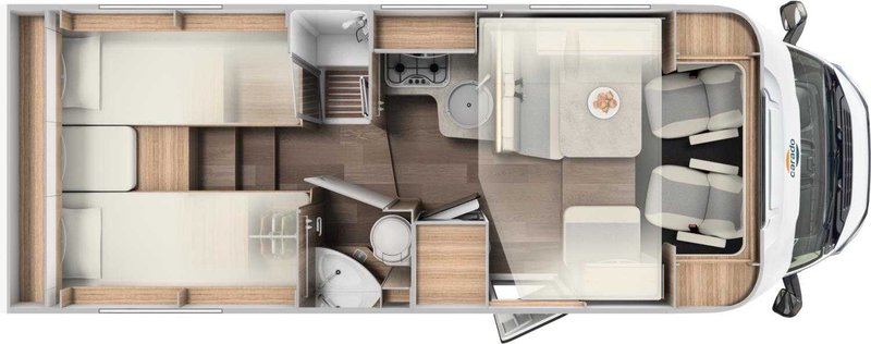Carado Clever+ T 447 Top Ausstattung / Edition