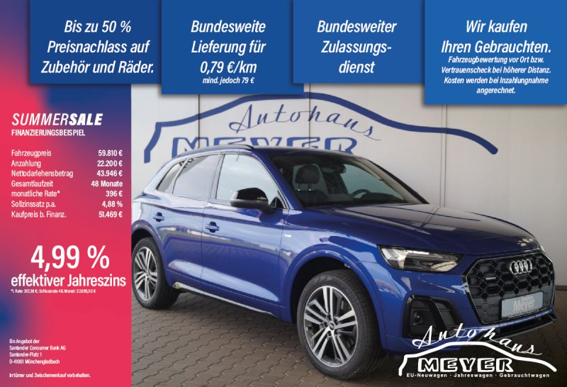 Audi Q5 S-Line 45TFSI 5*J.Gar/UPE = 84000 !   **
