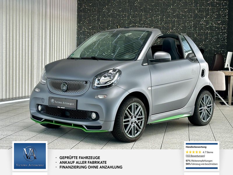 Smart fortwo cabrio Smart BRABUS tailor made. electric drive / EQ Grau Matt. Leder